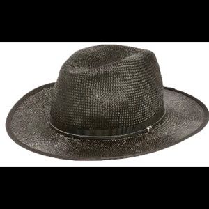 The Kooples x Art Comes Woven Hat Black Skull Made in Italy